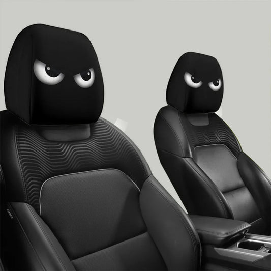 Slanted Eyes Cartoon Headrest Cover